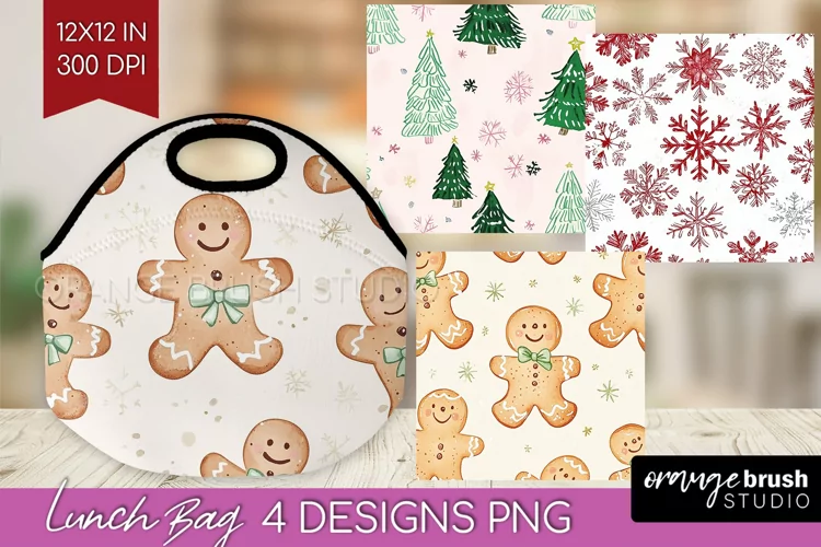Dreamy Christmas Lunch Bag - Christmas Lunch Bug PNG