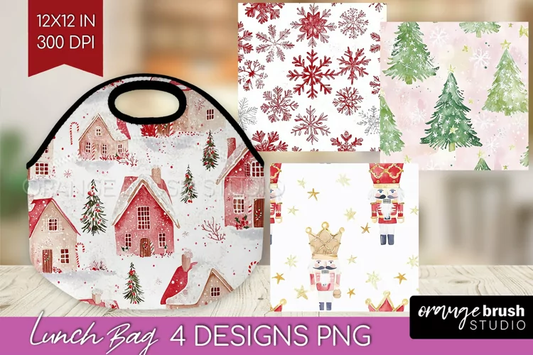 Dreamy Christmas Lunch Bag - Christmas Lunch Bug PNG