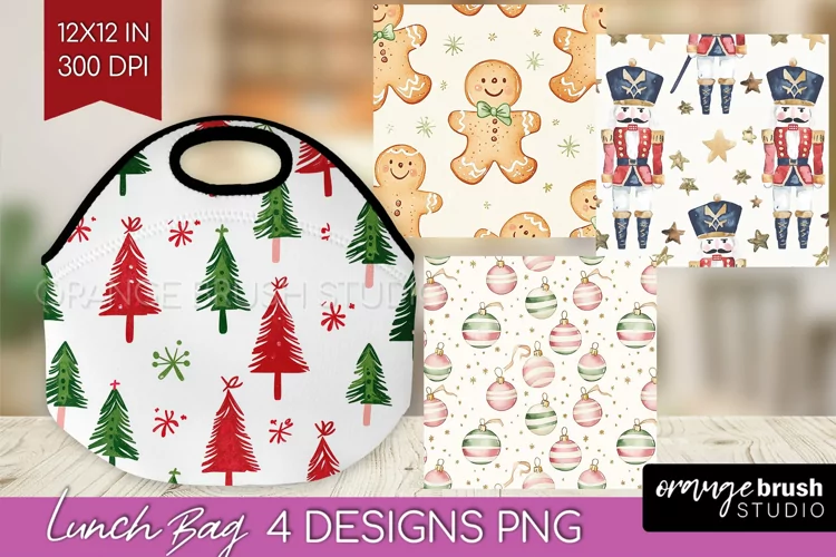Dreamy Christmas Lunch Bag - Christmas Lunch Bug PNG