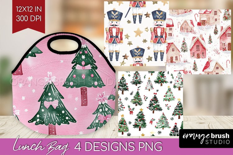 Dreamy Christmas Lunch Bag - Christmas Lunch Bug PNG example image 1