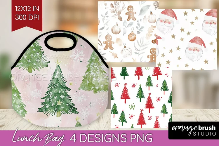 Dreamy Christmas Lunch Bag - Christmas Lunch Bug PNG