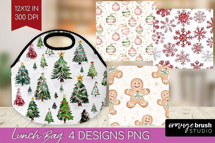 Dreamy Christmas Lunch Bag - Christmas Lunch Bug PNG example image 1