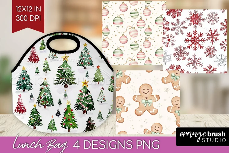 Dreamy Christmas Lunch Bag - Christmas Lunch Bug PNG