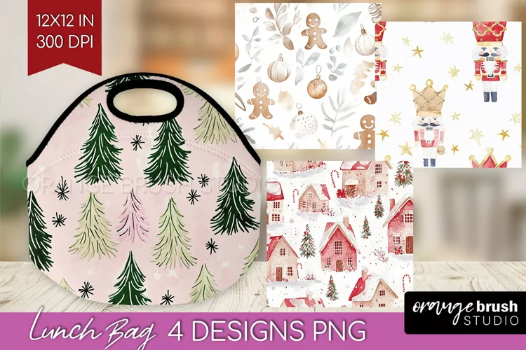 Dreamy Christmas Lunch Bag - Christmas Lunch Bug PNG