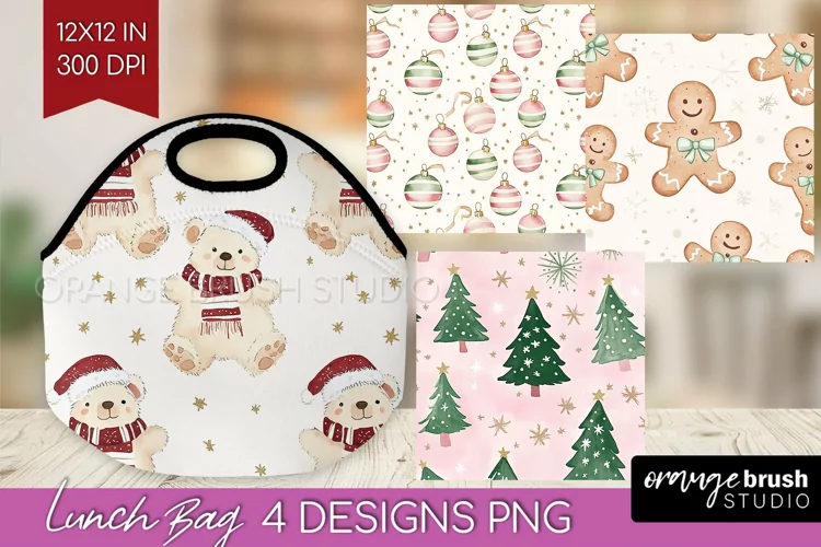 Dreamy Christmas Lunch Bag - Christmas Lunch Bug PNG