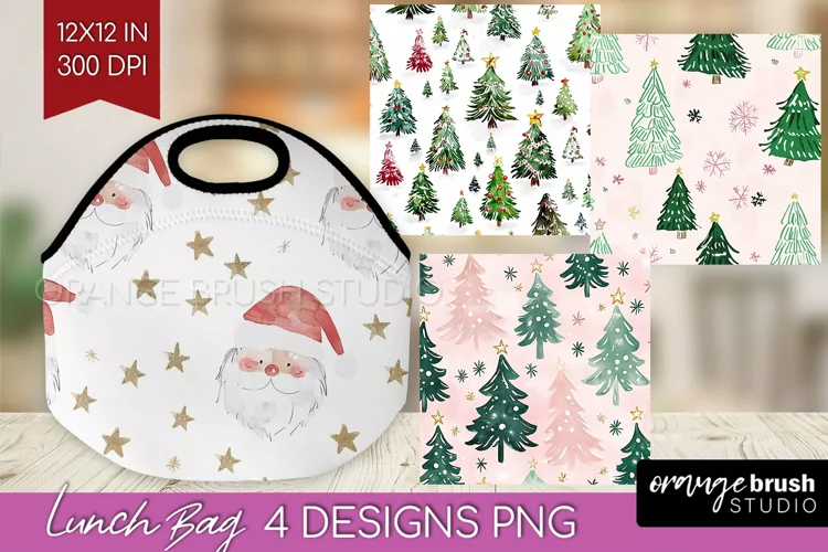 Dreamy Christmas Lunch Bag - Christmas Lunch Bug PNG