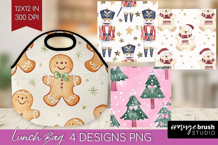 Dreamy Christmas Lunch Bag - Christmas Lunch Bug PNG example image 1