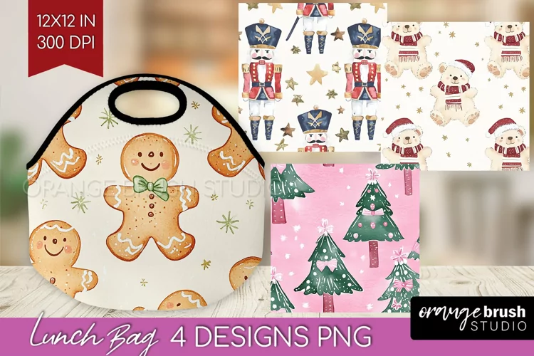 Dreamy Christmas Lunch Bag - Christmas Lunch Bug PNG