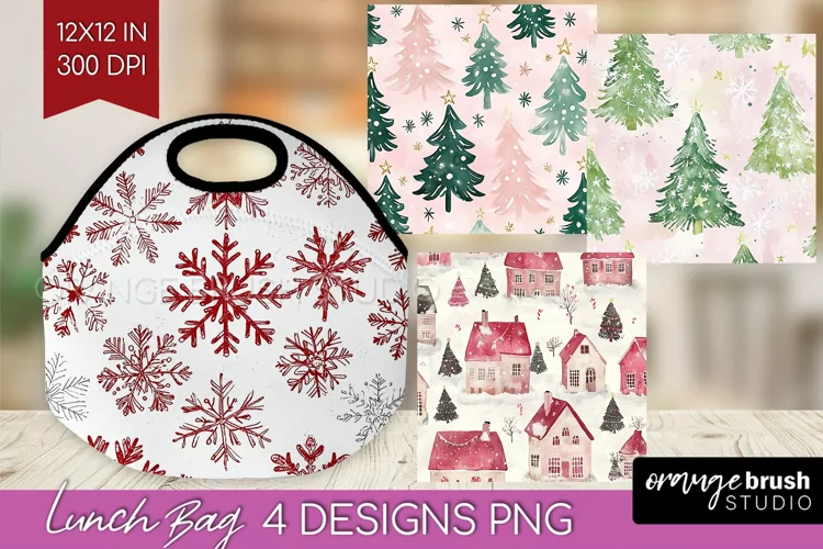 Dreamy Christmas Lunch Bag - Christmas Lunch Bug PNG