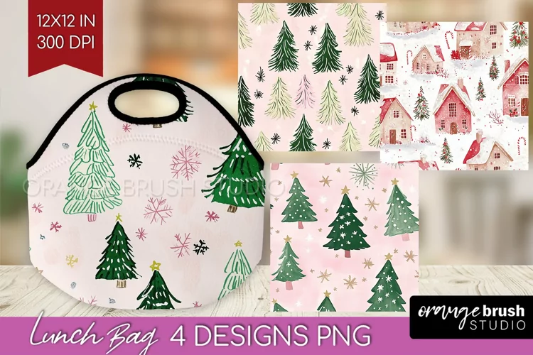 Dreamy Christmas Lunch Bag - Christmas Lunch Bug PNG