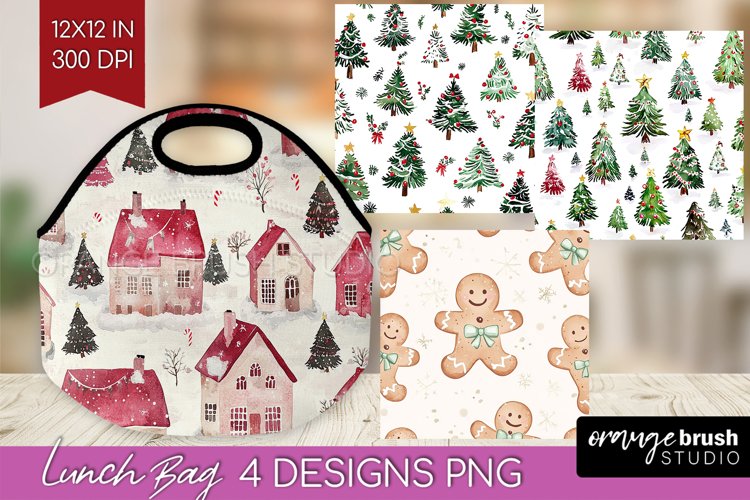 Dreamy Christmas Lunch Bag - Christmas Lunch Bug PNG example image 1