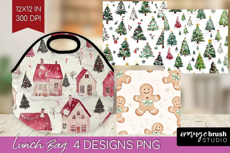 Dreamy Christmas Lunch Bag - Christmas Lunch Bug PNG