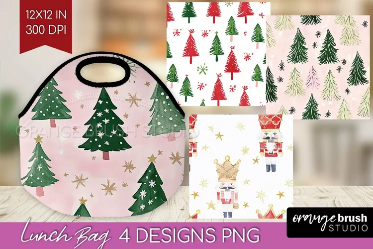 Dreamy Christmas Lunch Bag - Christmas Lunch Bug PNG