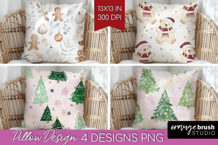 Dreamy Christmas Pillow Sublimation - Christmas Pillow Cover