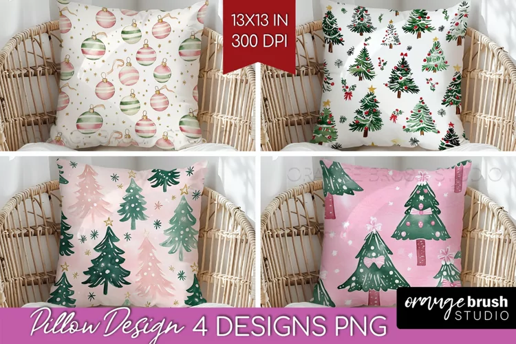 Dreamy Christmas Pillow Sublimation - Christmas Pillow Cover