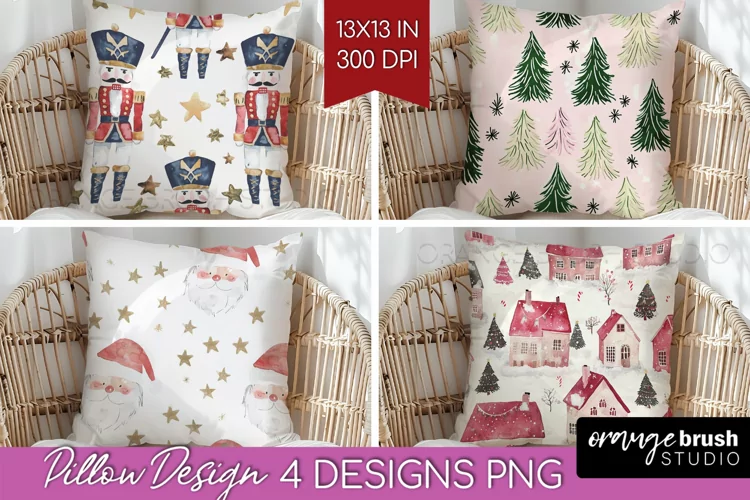Dreamy Christmas Pillow Sublimation - Christmas Pillow Cover
