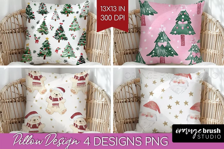 Dreamy Christmas Pillow Sublimation - Christmas Pillow Cover