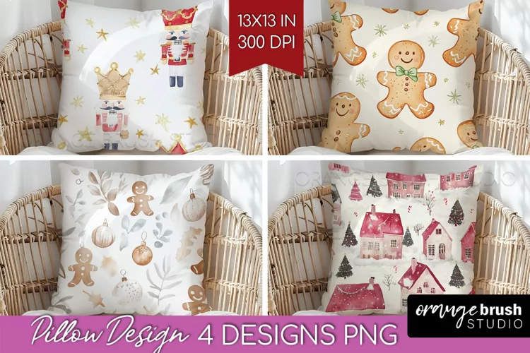 Dreamy Christmas Pillow Sublimation - Christmas Pillow Cover