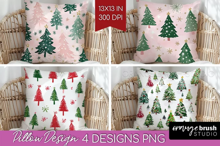 Dreamy Christmas Pillow Sublimation - Christmas Pillow Cover