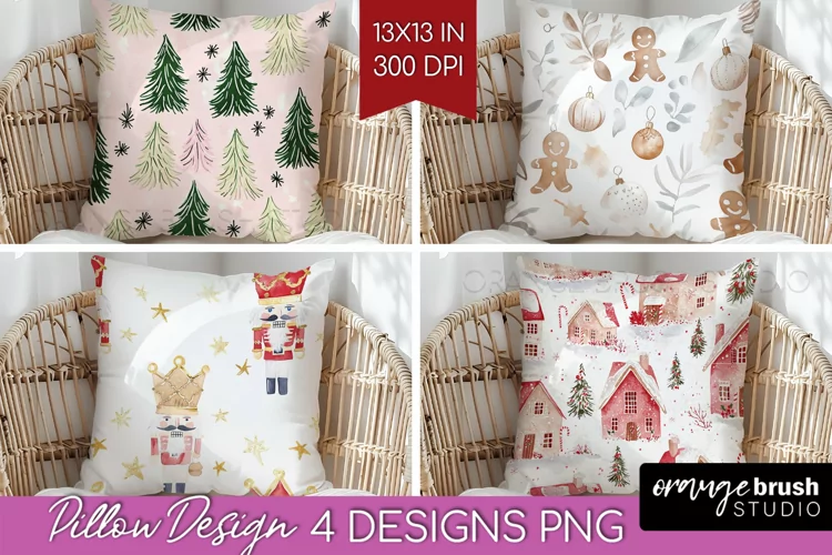 Dreamy Christmas Pillow Sublimation - Christmas Pillow Cover