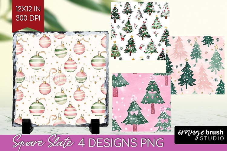 Dreamy Christmas Slate PNG - Christmas Square Slate example image 1