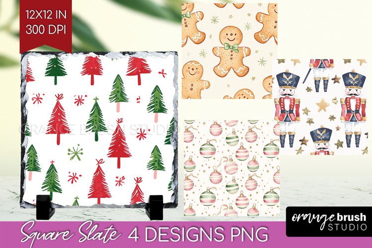 Dreamy Christmas Slate PNG - Christmas Square Slate example image 1