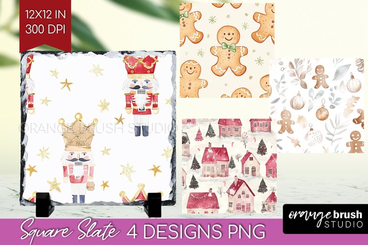 Dreamy Christmas Slate PNG - Christmas Square Slate example image 1