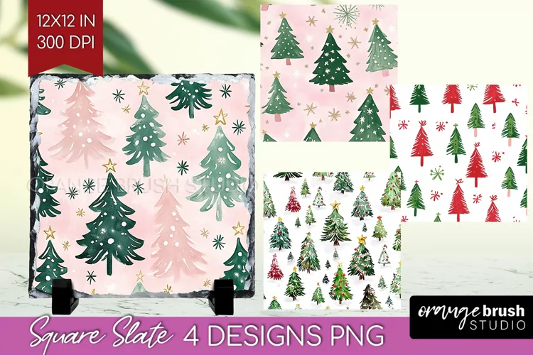 Dreamy Christmas Slate PNG - Christmas Square Slate