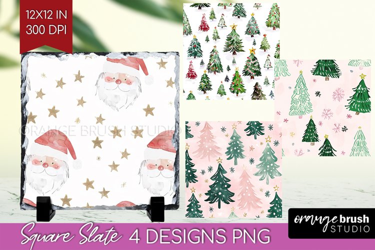 Dreamy Christmas Slate PNG - Christmas Square Slate example image 1
