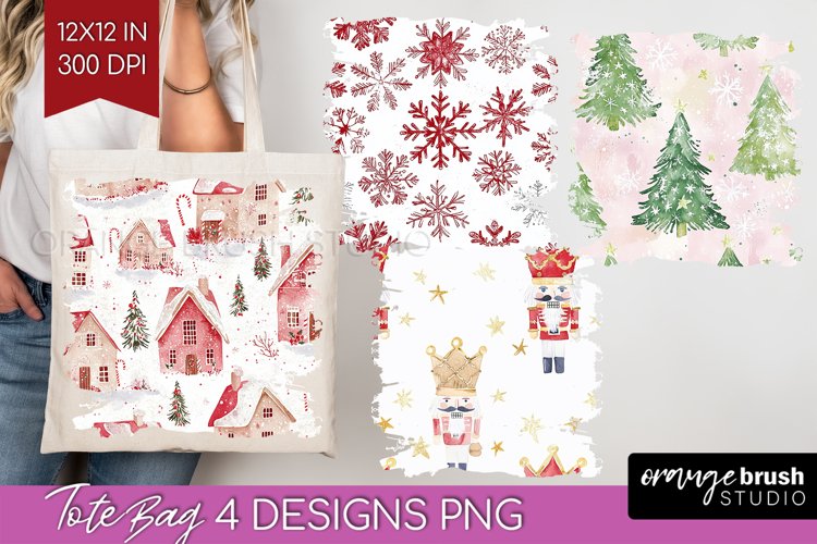 Dreamy Christmas Tote Bag - Christmas Tote Bag PNG example image 1