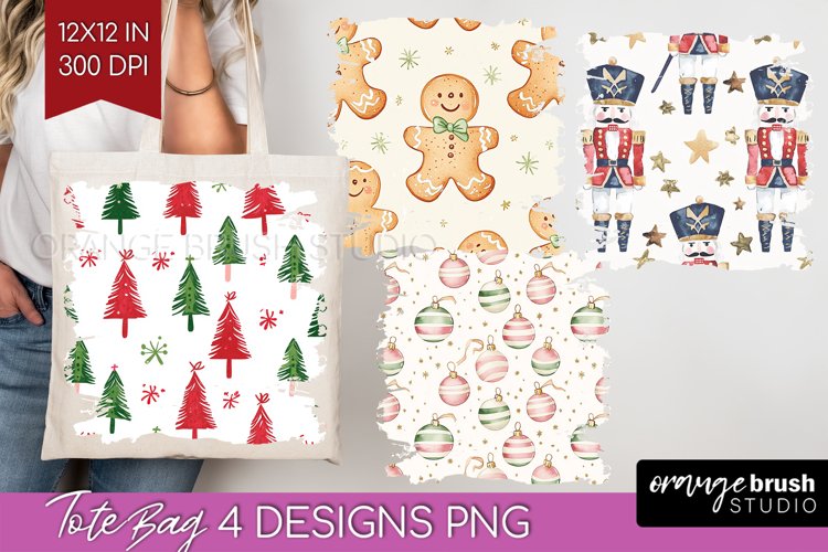 Dreamy Christmas Tote Bag - Christmas Tote Bag PNG example image 1