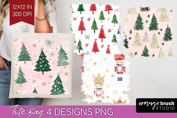 Dreamy Christmas Tote Bag - Christmas Tote Bag PNG example image 1