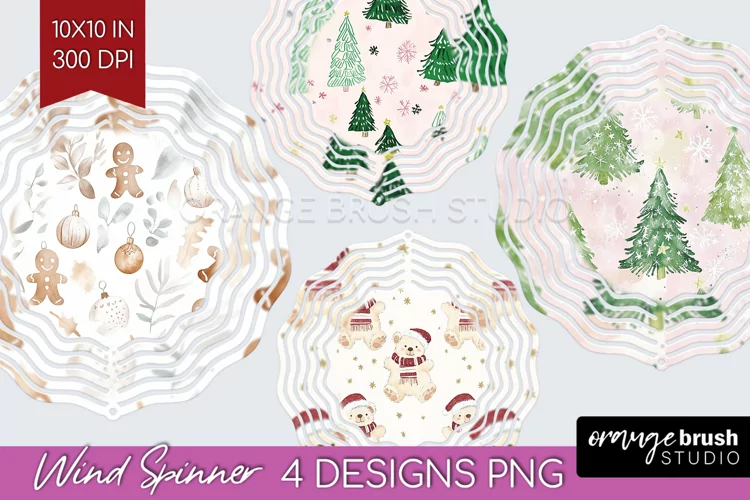 Dreamy Christmas Wind Spinner Sublimation PNG - Christmas