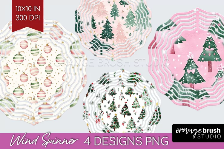 Dreamy Christmas Wind Spinner Sublimation PNG - Christmas