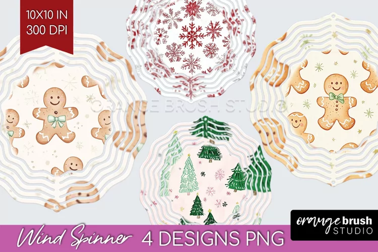 Dreamy Christmas Wind Spinner Sublimation PNG - Christmas