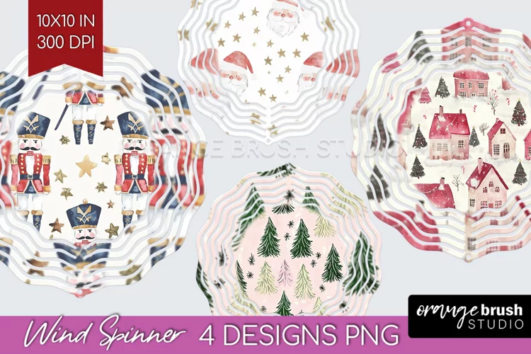 Dreamy Christmas Wind Spinner Sublimation PNG - Christmas