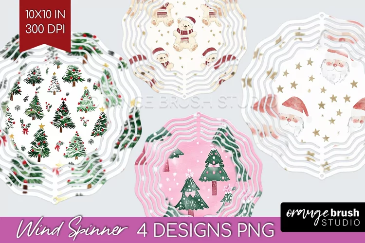 Dreamy Christmas Wind Spinner Sublimation PNG - Christmas
