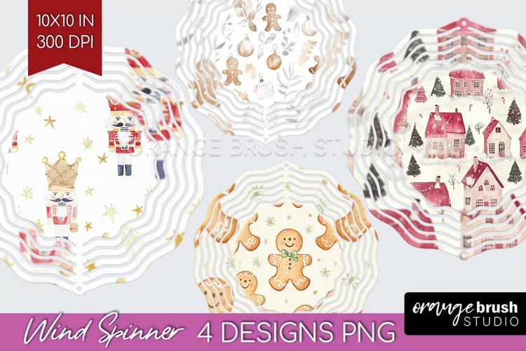 Dreamy Christmas Wind Spinner Sublimation PNG - Christmas