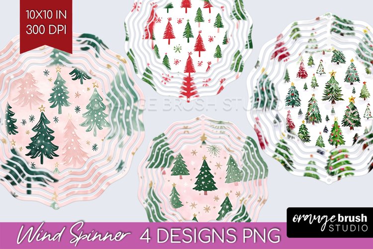 Dreamy Christmas Wind Spinner Sublimation PNG - Christmas example image 1