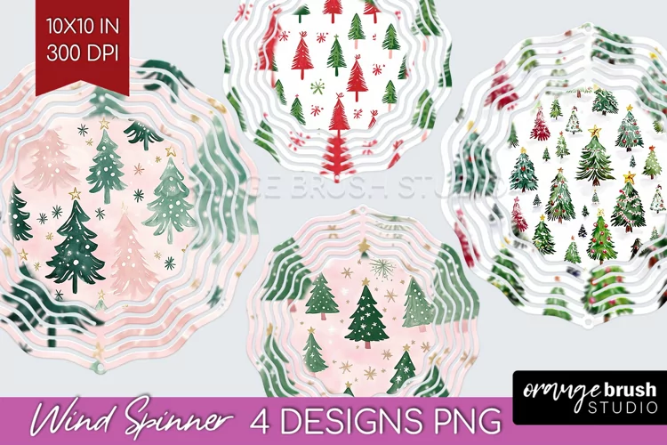 Dreamy Christmas Wind Spinner Sublimation PNG - Christmas
