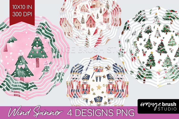 Dreamy Christmas Wind Spinner Sublimation PNG - Christmas