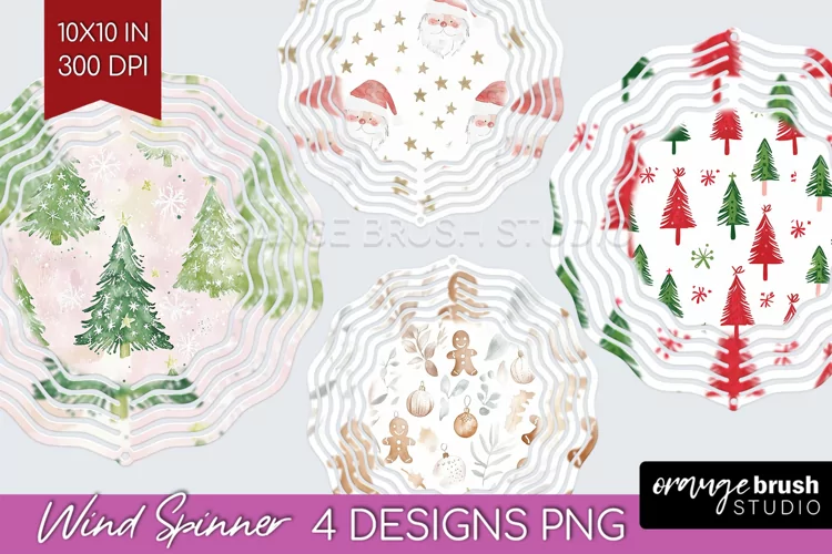 Dreamy Christmas Wind Spinner Sublimation PNG - Christmas