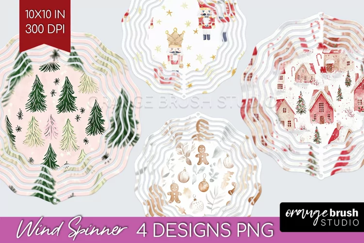 Dreamy Christmas Wind Spinner Sublimation PNG - Christmas