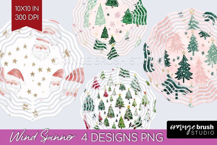 Dreamy Christmas Wind Spinner Sublimation PNG - Christmas example image 1