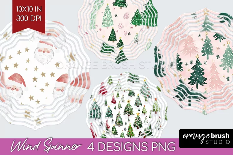 Dreamy Christmas Wind Spinner Sublimation PNG - Christmas