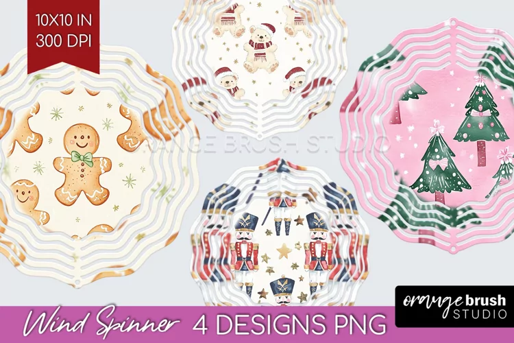 Dreamy Christmas Wind Spinner Sublimation PNG - Christmas