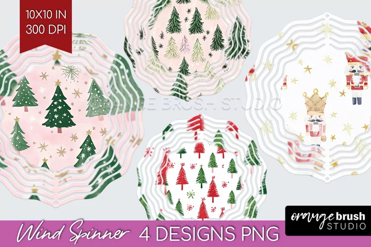 Dreamy Christmas Wind Spinner Sublimation PNG - Christmas