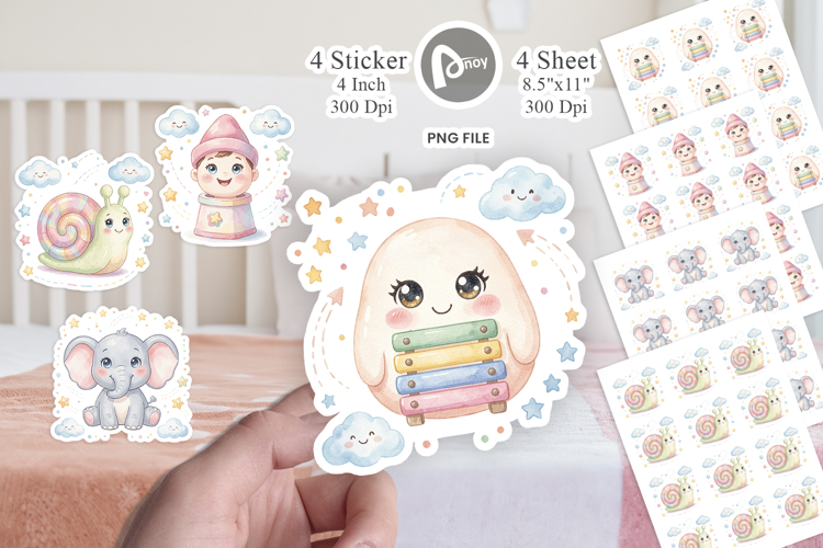 Dreamy Floating Toybox Sticker