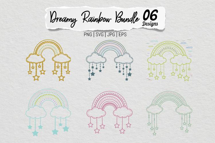 Pastel Rainbow Svg Image 3