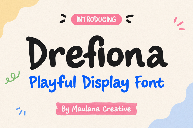 Drefiona Playful Rounded Display Font